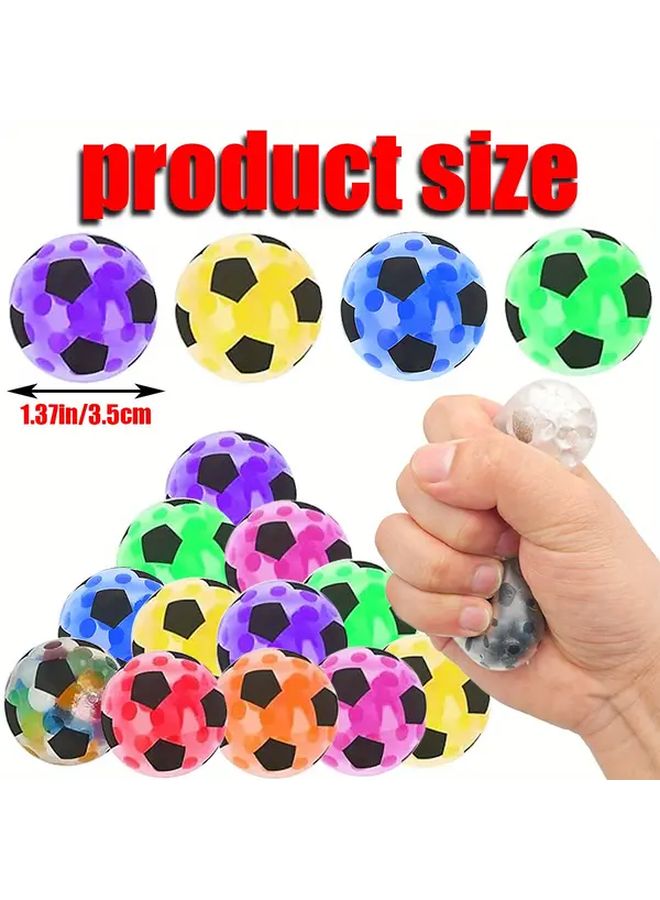 36pcs Colorful Soccer Squishy Stress Balls Party Favors for Halloween Christmas Carnivals - Image 3